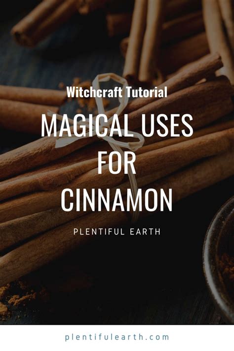 Cinnamin in witchcraft